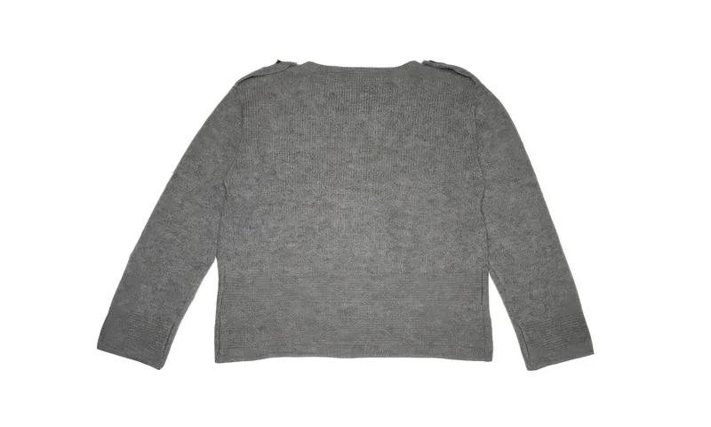 bleuet sweater — Grey, back