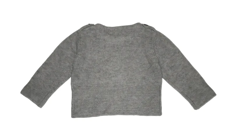 bleuet sweater — Grey, back