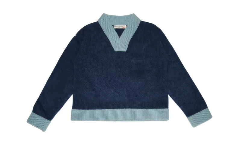 iris sweater — Navy, front