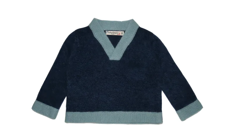 iris sweater — Navy, front