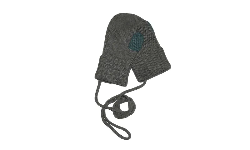 lys gloves — Grey, front