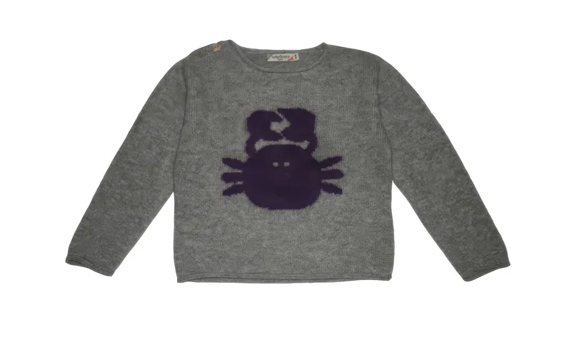 muguet sweater — Grey, front