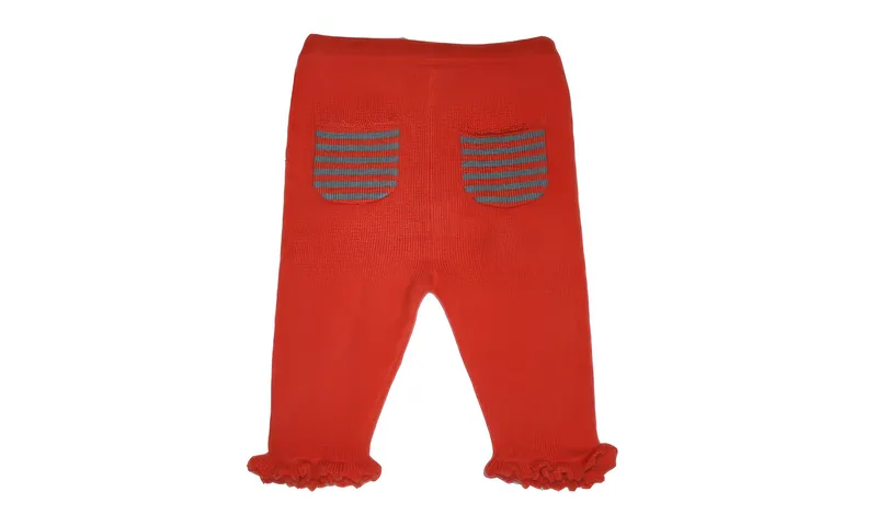 rose leggings — Salmon, back